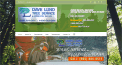 Desktop Screenshot of davelundtreeservice.com